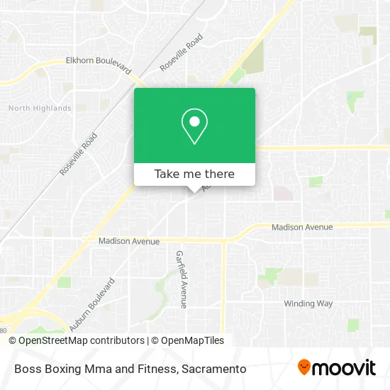 Boss Boxing Mma and Fitness map