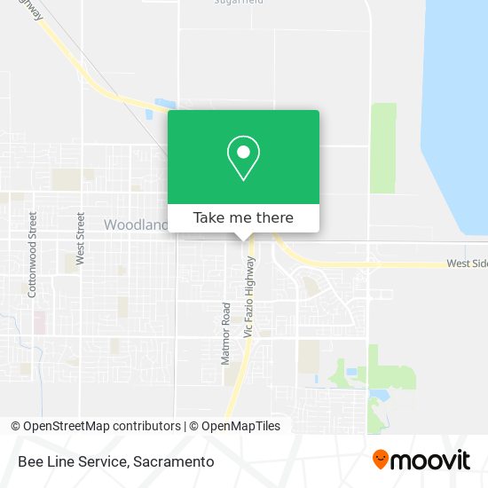 Bee Line Service map