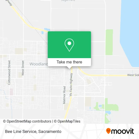 Mapa de Bee Line Service