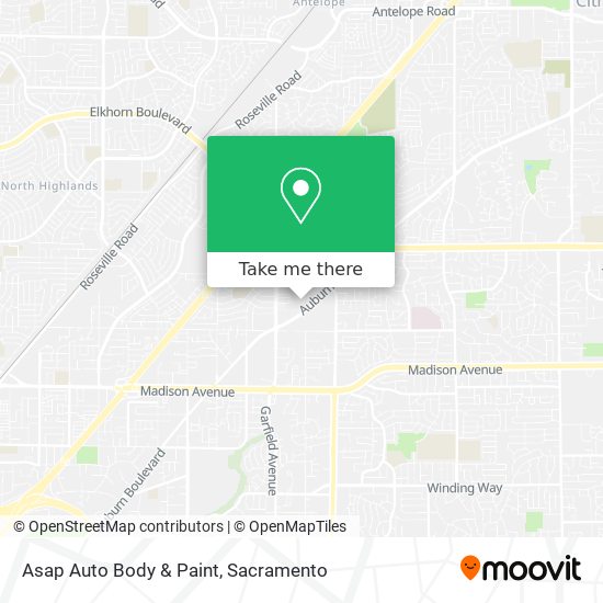 Asap Auto Body & Paint map