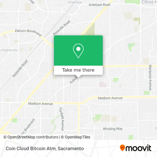 Coin Cloud Bitcoin Atm map