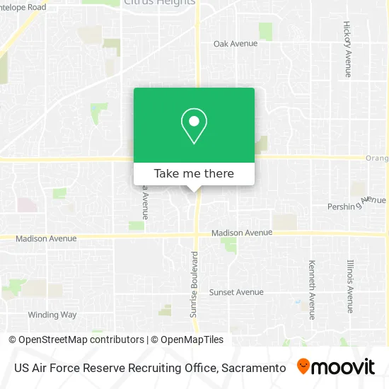 US Air Force Reserve Recruiting Office map