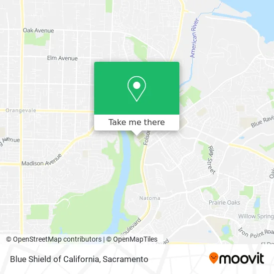 Blue Shield of California map