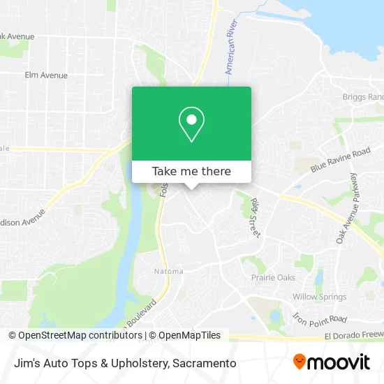 Jim's Auto Tops & Upholstery map
