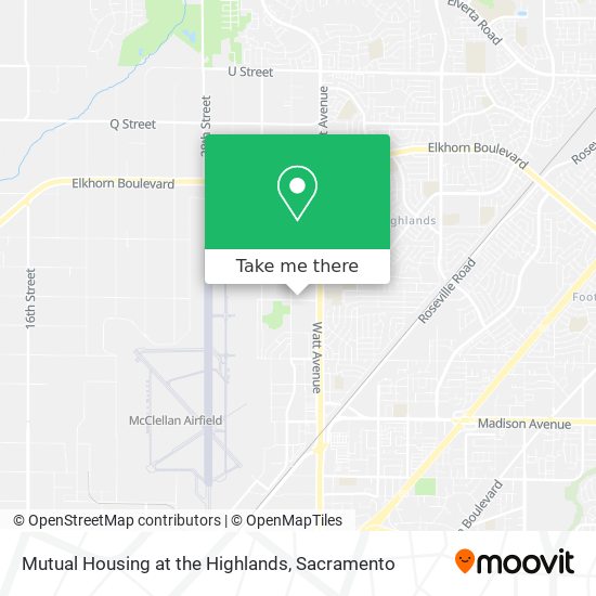 Mutual Housing at the Highlands map