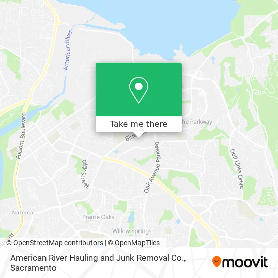 American River Hauling and Junk Removal Co. map