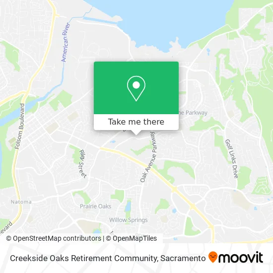 Creekside Oaks Retirement Community map
