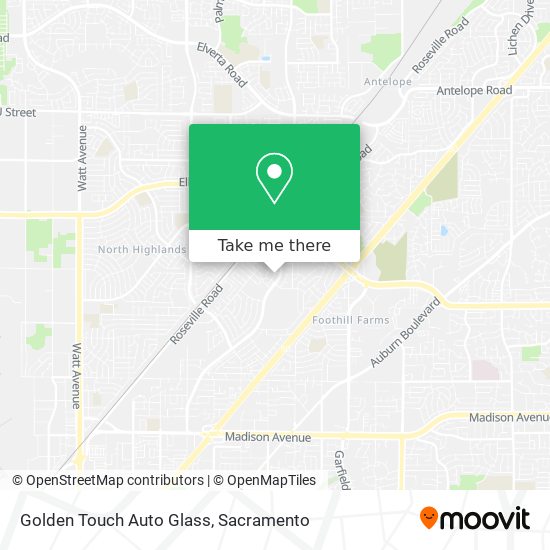 Golden Touch Auto Glass map