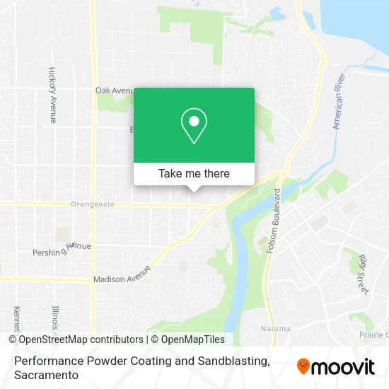 Performance Powder Coating and Sandblasting map