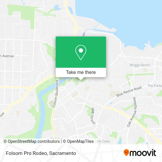 Folsom Pro Rodeo map