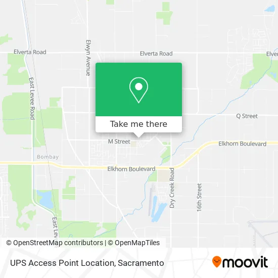 UPS Access Point Location map