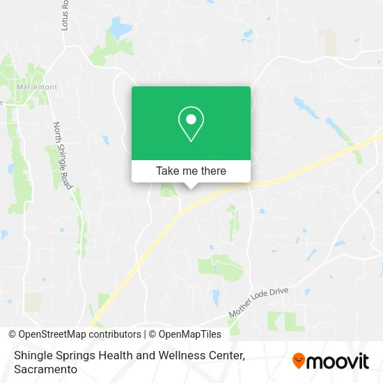 Shingle Springs Health and Wellness Center map