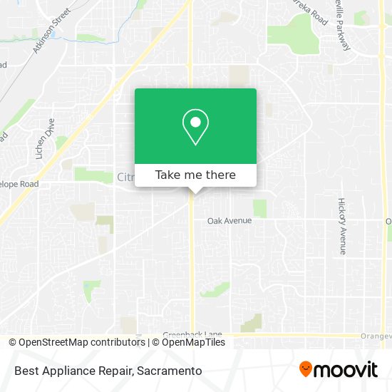 Best Appliance Repair map