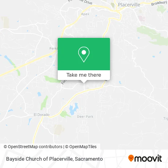 Bayside Church of Placerville map