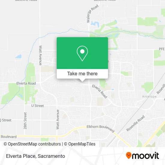 Mapa de Elverta Place