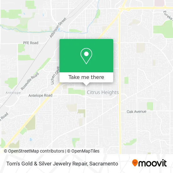 Tom's Gold & Silver Jewelry Repair map