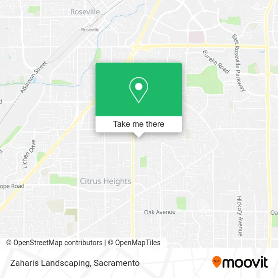Zaharis Landscaping map