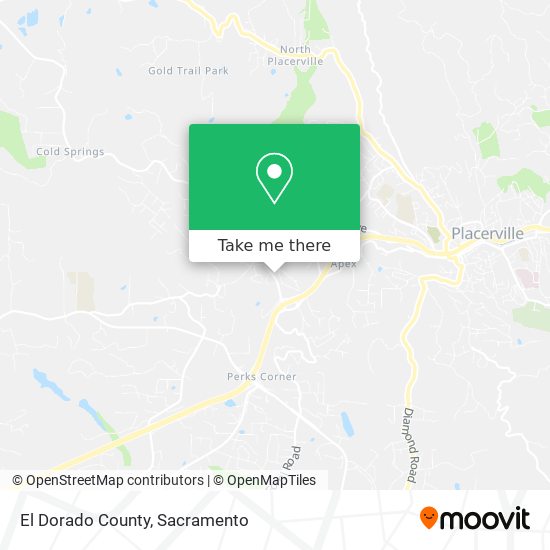 El Dorado County map