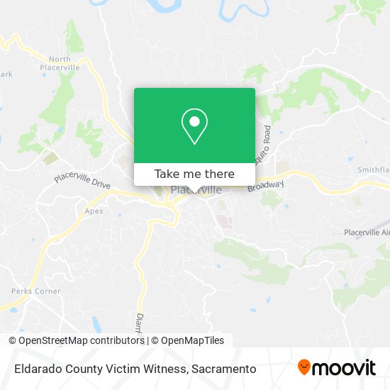 Eldarado County Victim Witness map