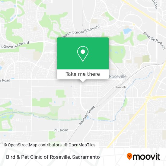 Bird & Pet Clinic of Roseville map