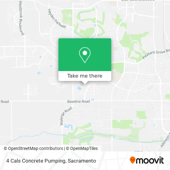 4 Cals Concrete Pumping map