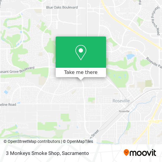 Mapa de 3 Monkeys Smoke Shop