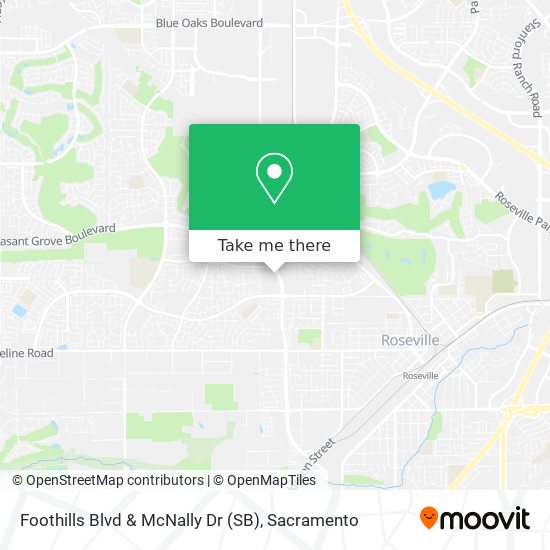 Foothills Blvd & McNally Dr (SB) map