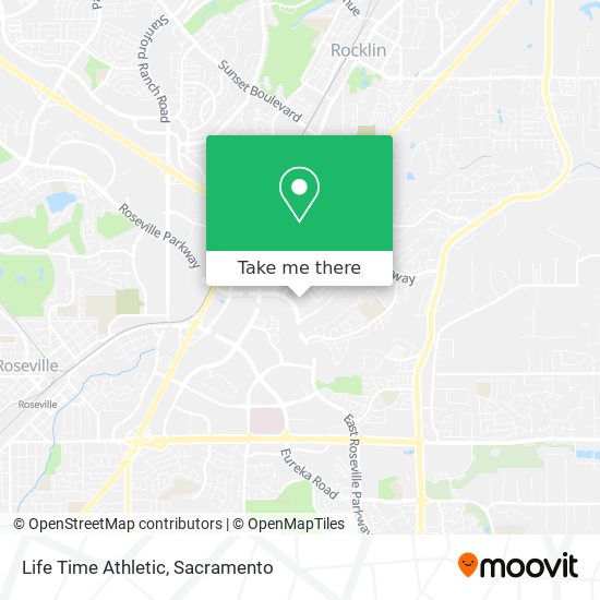 Life Time Athletic map