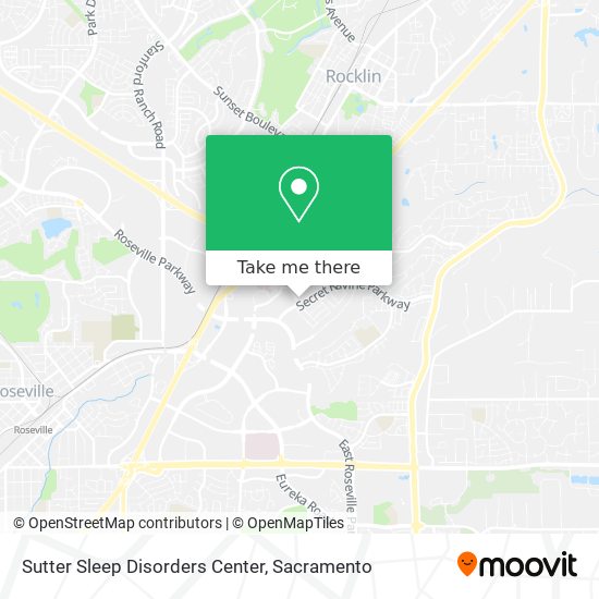 Sutter Sleep Disorders Center map