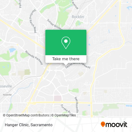 Hanger Clinic map