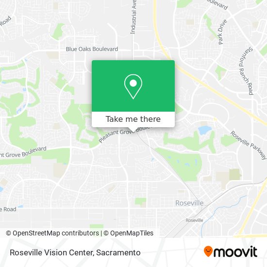 Roseville Vision Center map