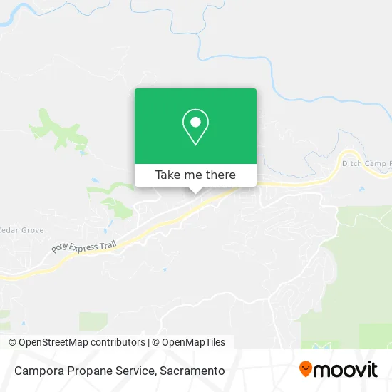 Campora Propane Service map