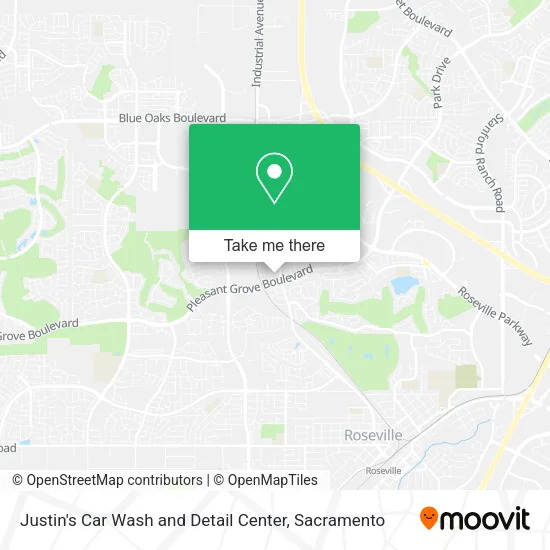 Justin's Car Wash and Detail Center map