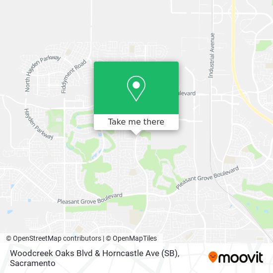 Woodcreek Oaks Blvd & Horncastle Ave (SB) map