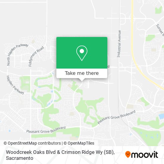 Woodcreek Oaks Blvd & Crimson Ridge Wy (SB) map