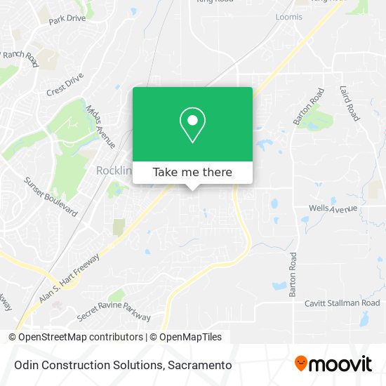 Odin Construction Solutions map