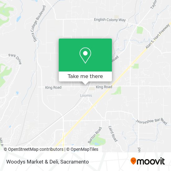 Mapa de Woodys Market & Deli