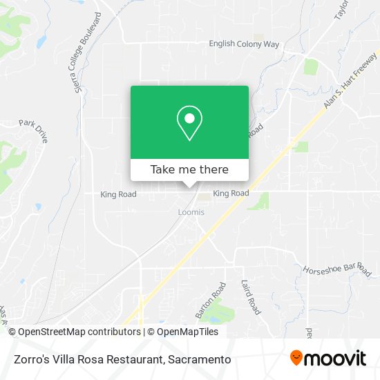 Mapa de Zorro's Villa Rosa Restaurant
