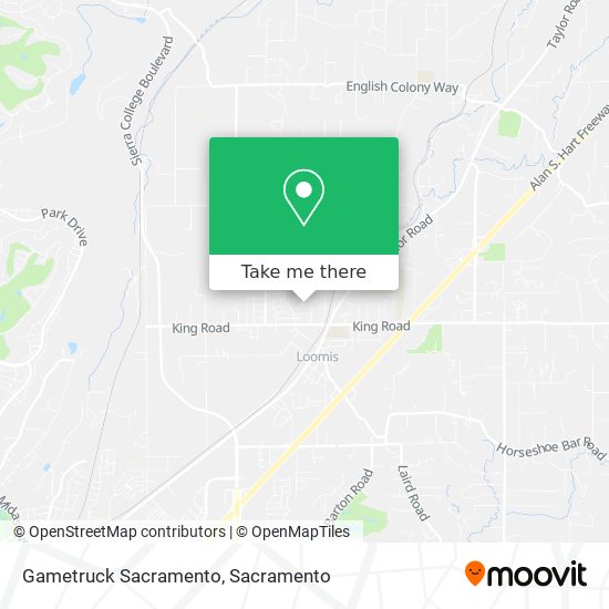 Gametruck Sacramento map