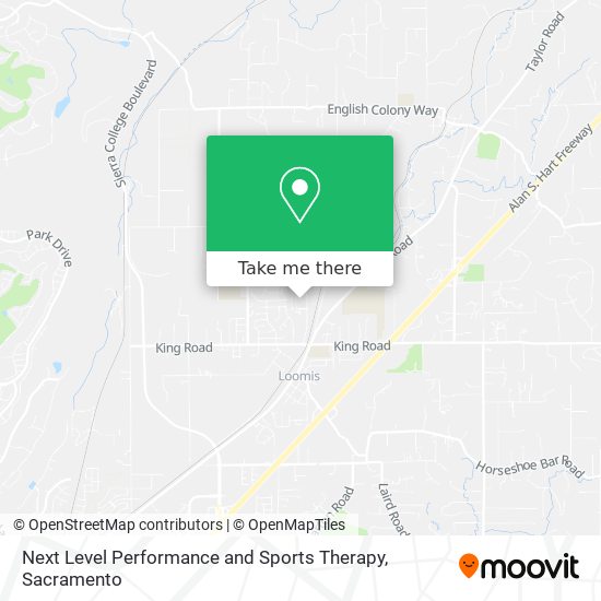 Mapa de Next Level Performance and Sports Therapy