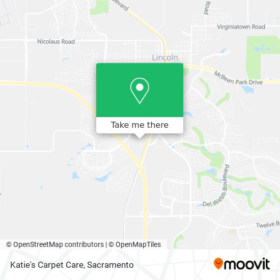 Katie's Carpet Care map