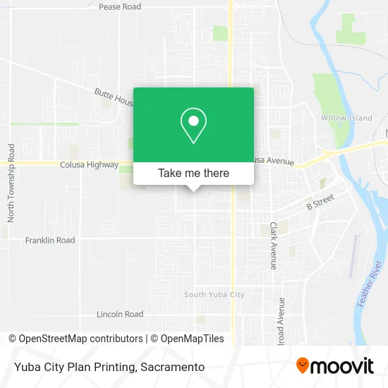 Yuba City Plan Printing map
