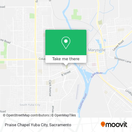 Praise Chapel Yuba City map