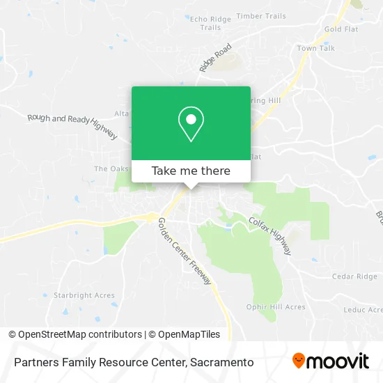 Partners Family Resource Center map
