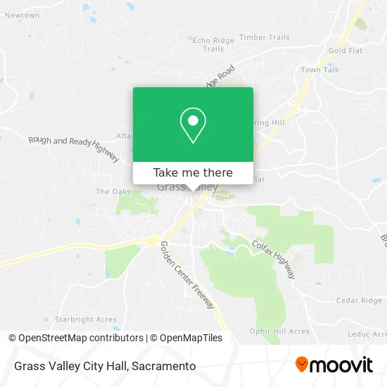 Grass Valley City Hall map