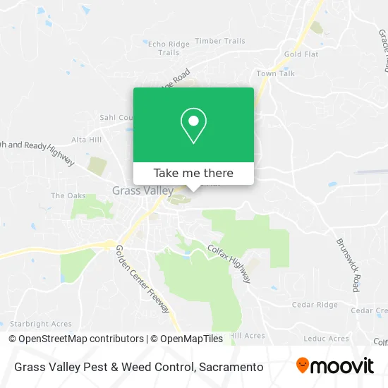 Grass Valley Pest & Weed Control map