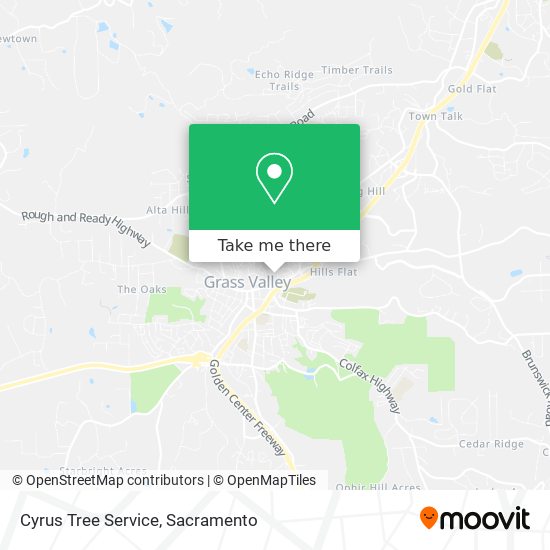 Cyrus Tree Service map