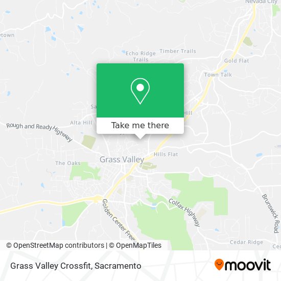 Grass Valley Crossfit map
