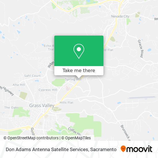 Mapa de Don Adams Antenna Satellite Services