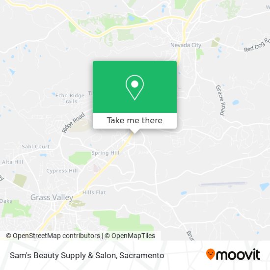 Sam's Beauty Supply & Salon map